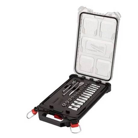 MILWAUKEE HYLSYT RÄIKKÄ 1/4" 28P PACKOUT